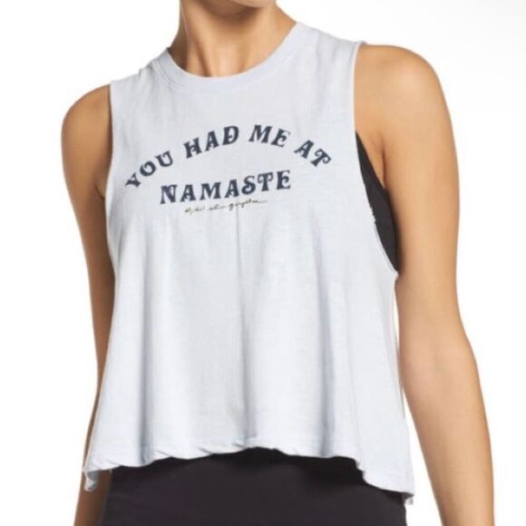 Spiritual Gangster You Had Me At Namaste tank top medium Made in the USA - Picture 1 of 6